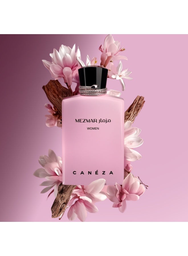 Canéza Mezmar Women Eau de Parfum - Warm Gourmand Floral Scent with Almond, Coffee, Vanilla & Sandalwood | Sensual Long-Lasting Perfume | 100ML - Image 3